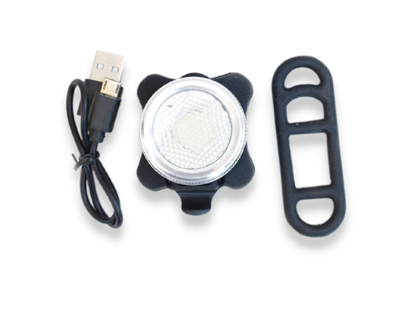 נצנץ לד עגול נטען USB - תופסן גומי