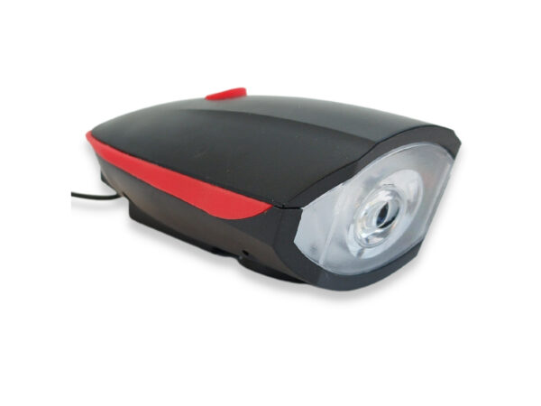 פנס קדמי עם צפצפה נטען USB