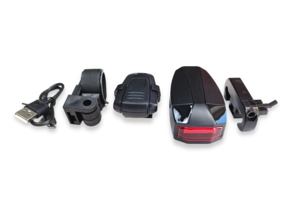 פנס + אזעקה נטען USB + רטט - חזק A6