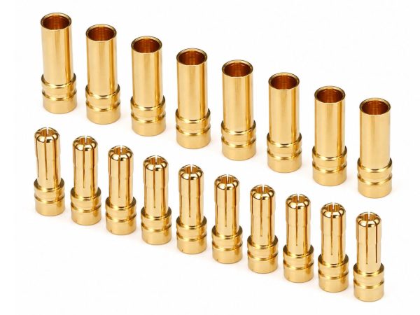 XT150 מחברים לבקרי ASI מוזהבים 6mm – סט 10 זוגות זכר + נקבה - קונקטורים